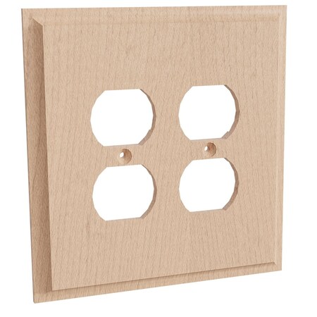 Designs Of Distinction Double Receptacle - Hard Maple 01451002HM1